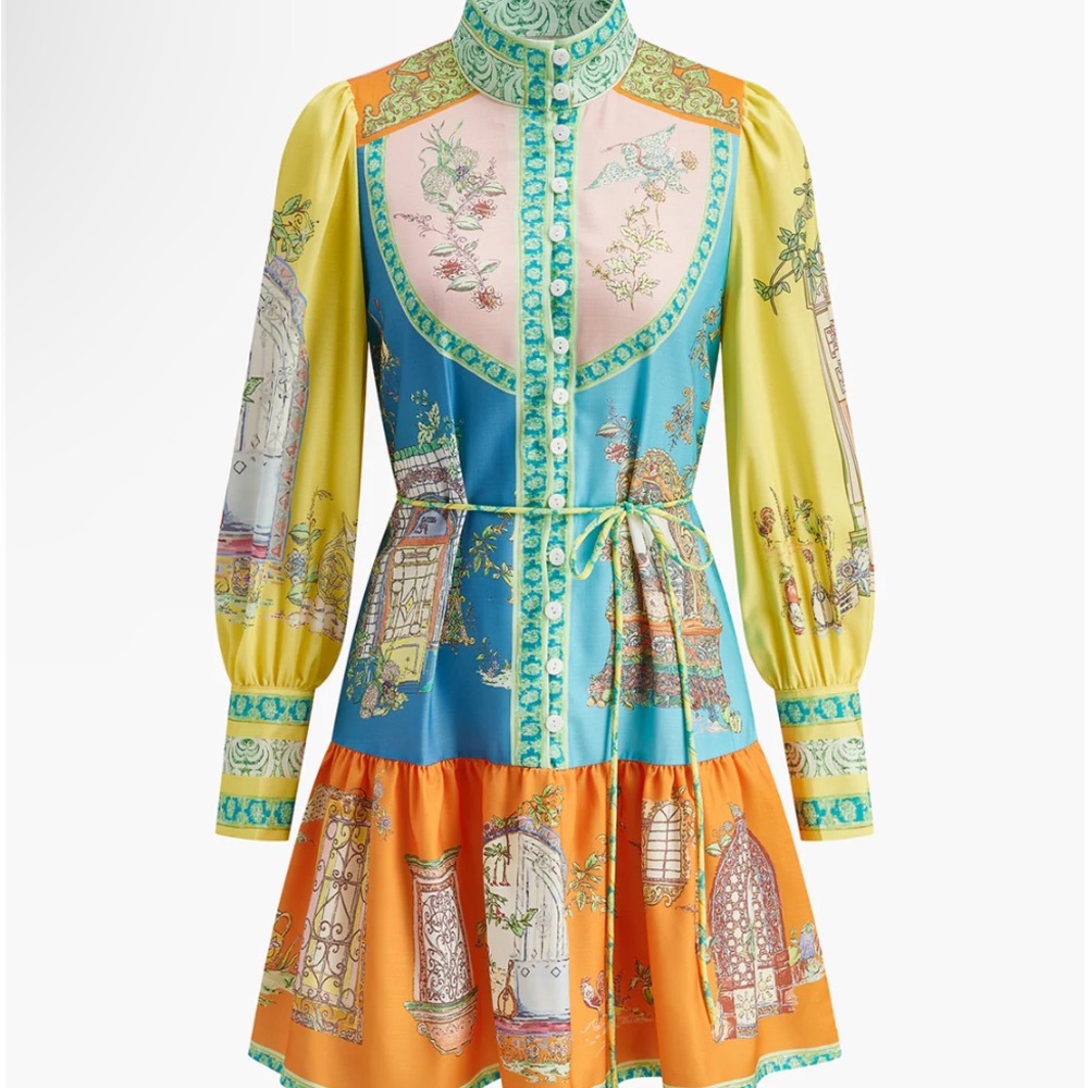 Commense Multicolor Long Sleeve Dress
